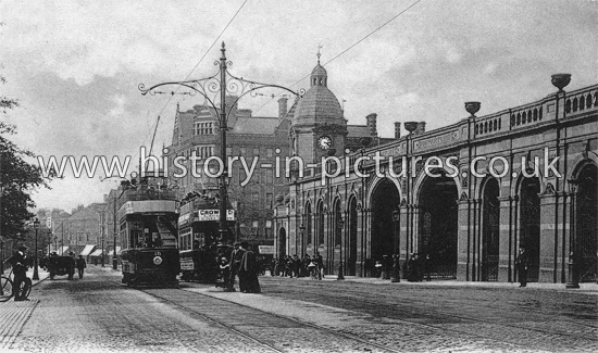 Midland Railway Station, Leicester. c.1907